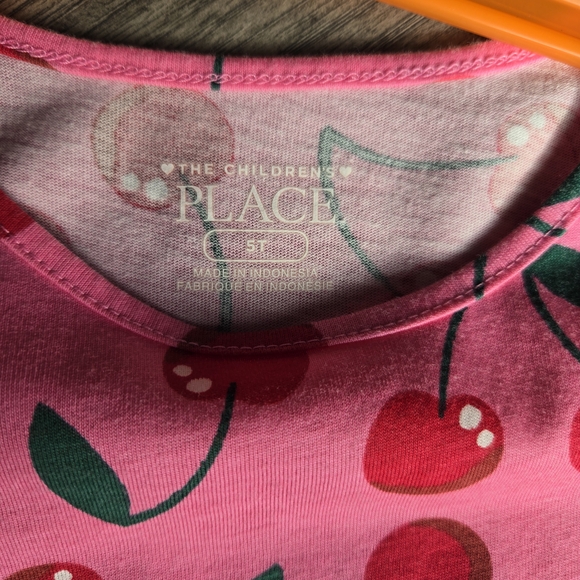 The Children's Place Pink Cherry Pattern Dress - Picture 3 of 3